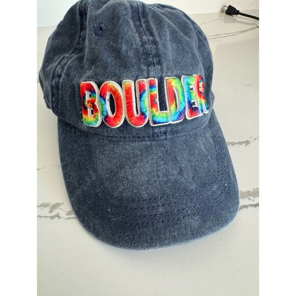 Boulder Rainbow Embroidered Hat Women's Adjustable - Picture 4 of 7